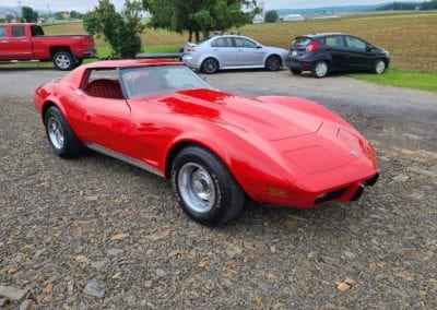 1977 Red Red Corvette T Top
