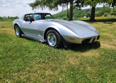 1977 Silver Corvette T Top For Sale