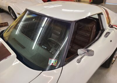 1977 White Corvette Manual Transmission T Top
