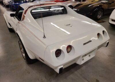 1977 White Corvette Manual Transmission T Top