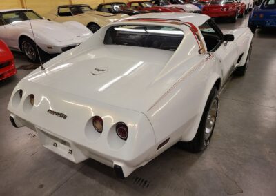 1977 White Corvette Manual Transmission T Top