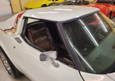 1977 White Corvette Manual Transmission T Top