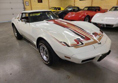 1977 White Corvette Manual Transmission T Top