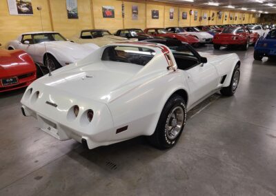 1977 White Corvette Manual Transmission T Top