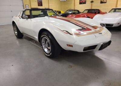 1977 White Corvette Manual Transmission T Top