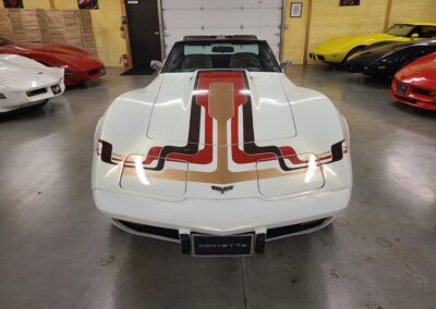 1977 White Corvette Manual Transmission T Top