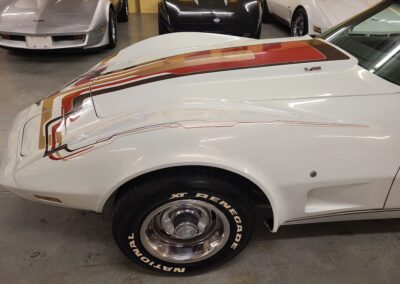 1977 White Corvette Manual Transmission T Top