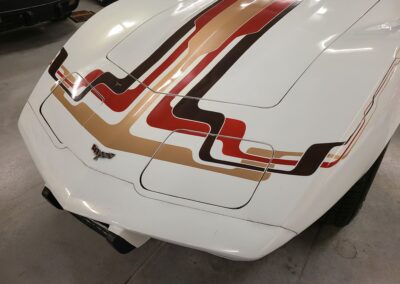 1977 White Corvette Manual Transmission T Top