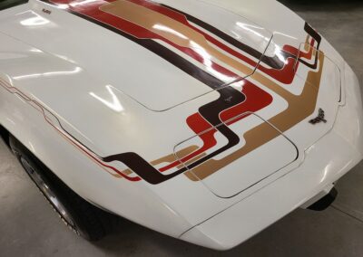 1977 White Corvette Manual Transmission T Top