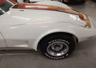 1977 White Corvette Manual Transmission T Top
