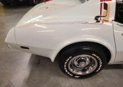 1977 White Corvette Manual Transmission T Top
