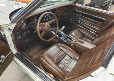 1977 White Corvette Manual Transmission T Top
