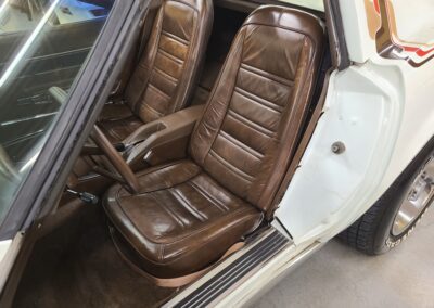 1977 White Corvette Manual Transmission T Top