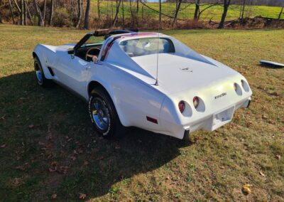 1977 White Corvette Manual Transmission T Top