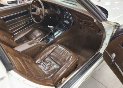 1977 White Corvette Manual Transmission T Top