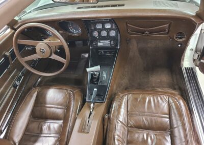 1977 White Corvette Manual Transmission T Top
