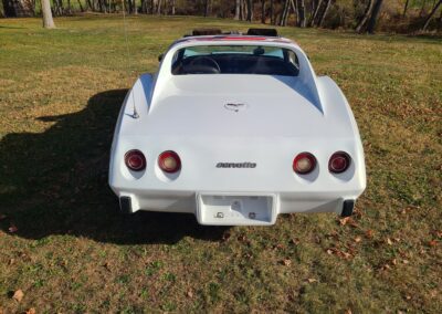 1977 White Corvette Manual Transmission T Top