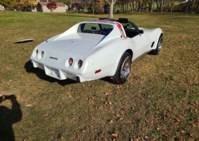 1977 White Corvette Manual Transmission T Top