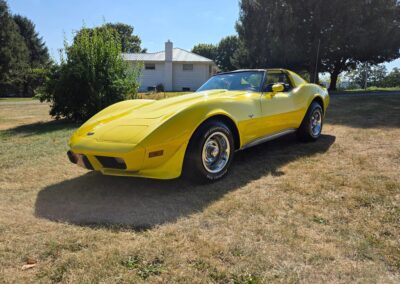 1977 Bright Yellow Corvette T Top For Sale