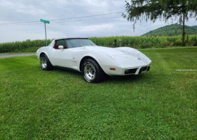 1978 Classic White Corvette Red Interior T Top