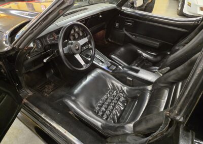 1979 Black Corvette T Top Black Leather Interior