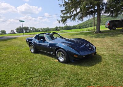 1979 Bright Blue Corvette Blue Interior