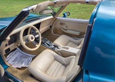 1979 Turquoise Corvette Tan Leather Interior Automatic