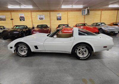 1979 White Corvette Tan Interior T Top