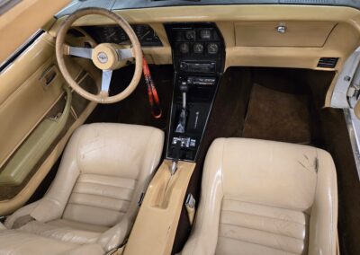 1979 White Corvette Tan Interior T Top