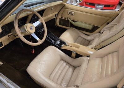 1979 White Corvette Tan Interior T Top