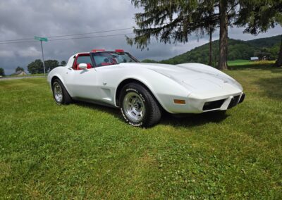 1979 White Corvette Red Interior For Sale