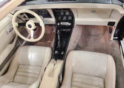 1980 Black Corvette Oyster Interior For Sale