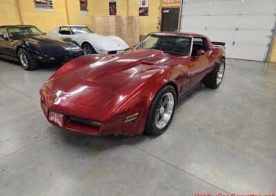 1980 Burgundy Corvette Black Interior For Sale