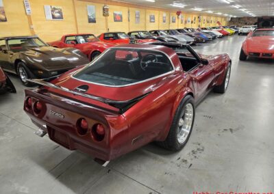1980 Burgundy Corvette Black Interior For Sale