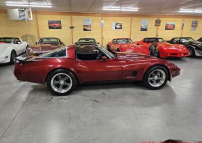 1980 Burgundy Corvette Black Interior For Sale