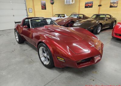 1980 Burgundy Corvette Black Interior For Sale