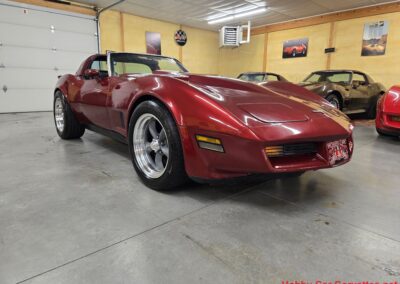 1980 Burgundy Corvette Black Interior For Sale