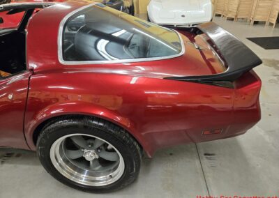 1980 Burgundy Corvette Black Interior For Sale