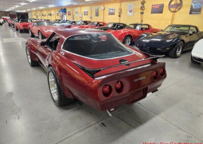 1980 Burgundy Corvette Black Interior For Sale