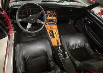 1980 Burgundy Corvette Black Interior For Sale