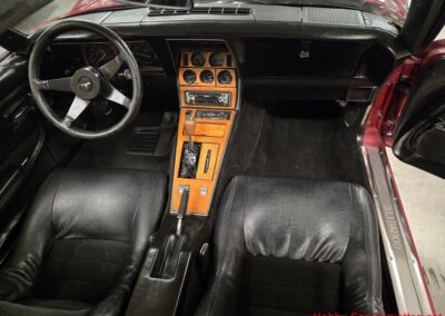 1980 Burgundy Corvette Black Interior For Sale