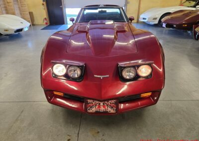 1980 Burgundy Corvette Black Interior For Sale