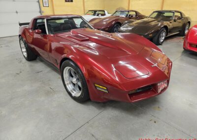 1980 Burgundy Corvette Black Interior For Sale