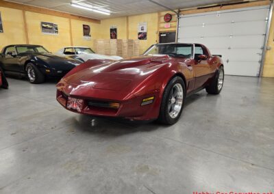 1980 Burgundy Corvette Black Interior For Sale