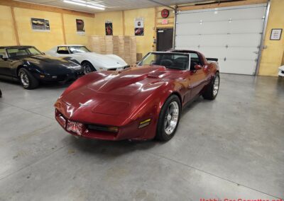 1980 Burgundy Corvette Black Interior For Sale