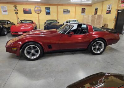 1980 Burgundy Corvette Black Interior For Sale
