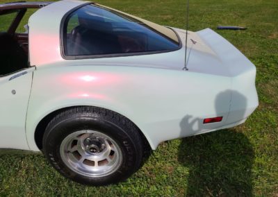 1980 Pearl White Corvette Dark Claret Interior For Sale