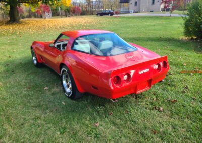 1980 Red Corvette Oyster Interior T Top For Sale