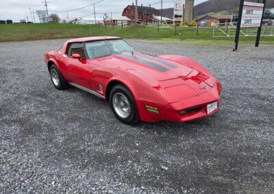 1980 Red Corvette Buckskin Interior T Top For Sale