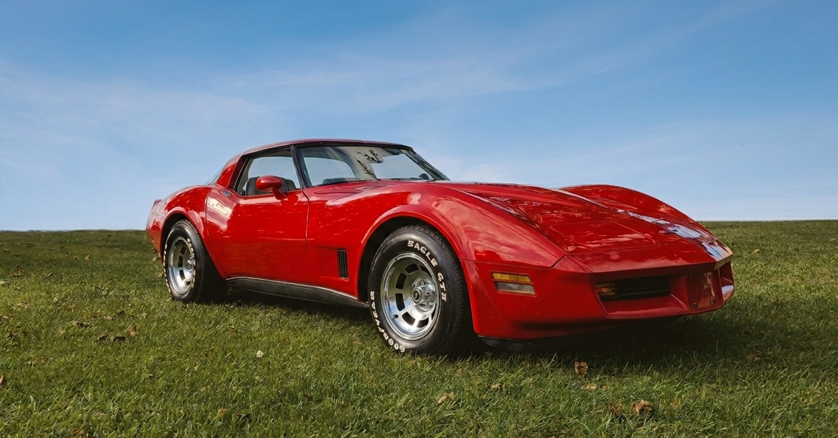 1980 red corvette